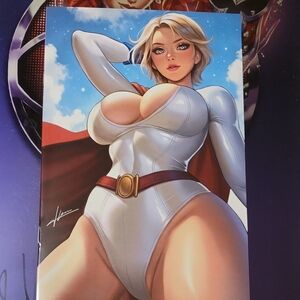 White Superhero Comic Art Print
